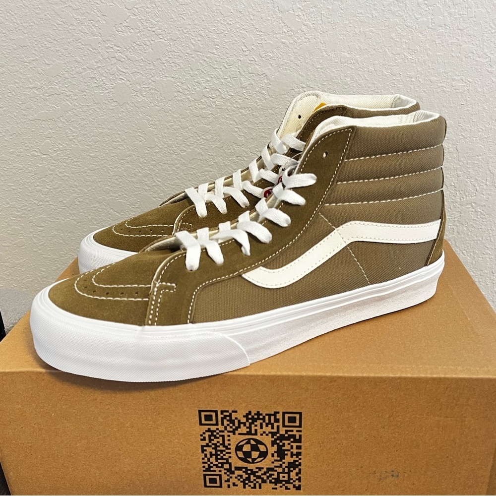 Vans Sk8-Hi Reissue Suede/Canvas VR3 LX Brown/Beige Butternut Men’s Size 11.5